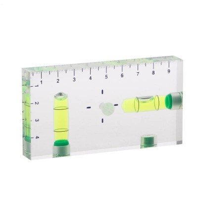 High Precision Transparent Two Direction Magnetic Level Bubble Mini Spirit Level