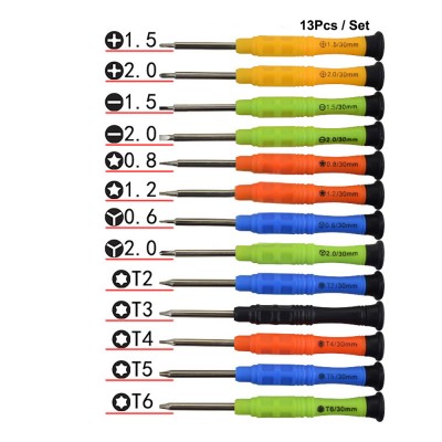 13 In 1 Mini Precision Screwdriver Set Hands Tools for iPhone 4S 5S 6 6S 7 Samsung Phone Tablet Repair